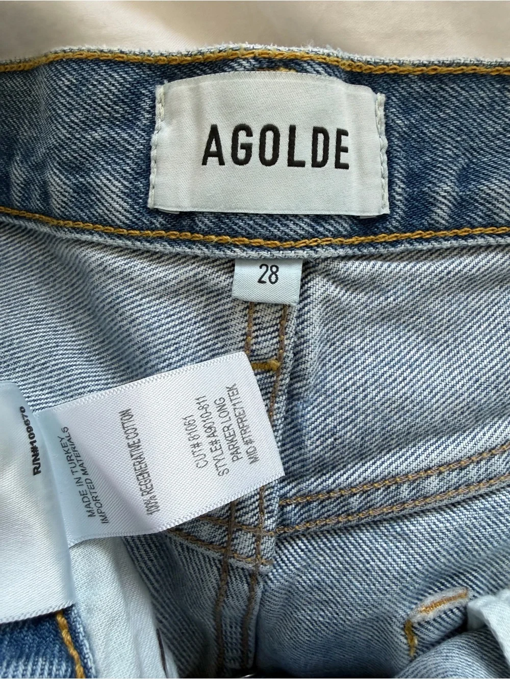 AGOLDE Parker Long Shorts Size 28